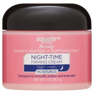Equate Night Time Firming Cream – 2 oz, Anti-Aging Face Moisturizer to Smooth